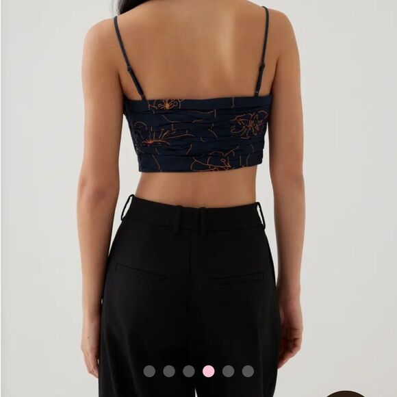 LOVE, BONITO | Naomi Embroidered Camisole Top in Rekindled Blooms - Picture 4 of 14